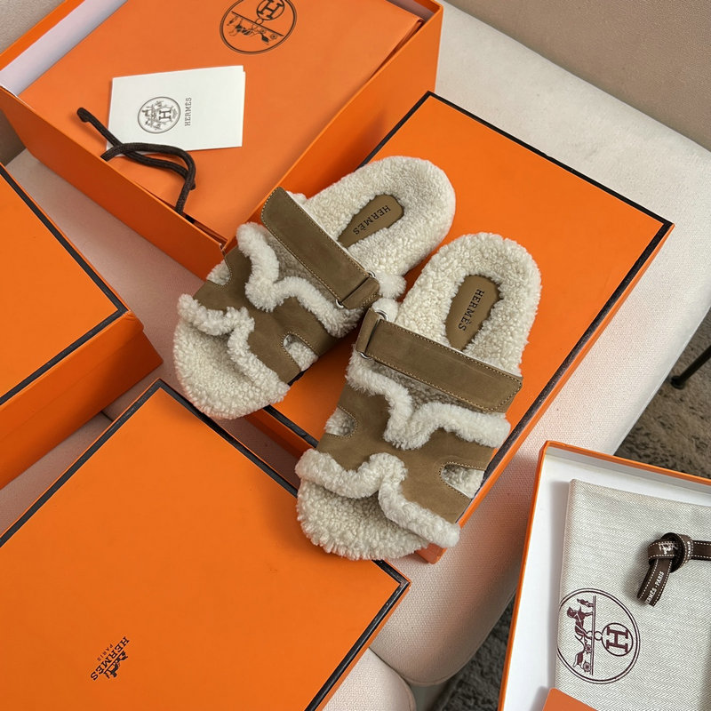 Hermes Wool Slippers SJH091314