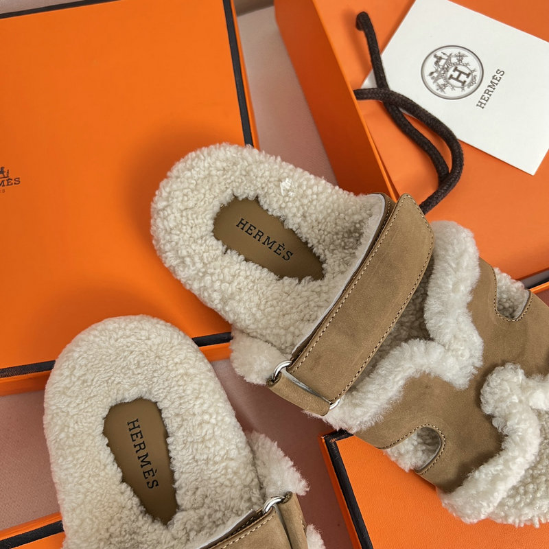 Hermes Wool Slippers SJH091314