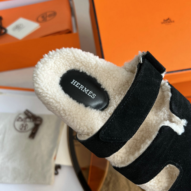 Hermes Wool Slippers SJH091316