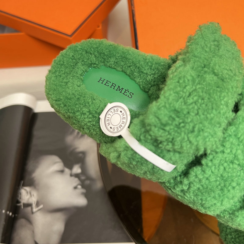 Hermes Wool Slippers SJH091327