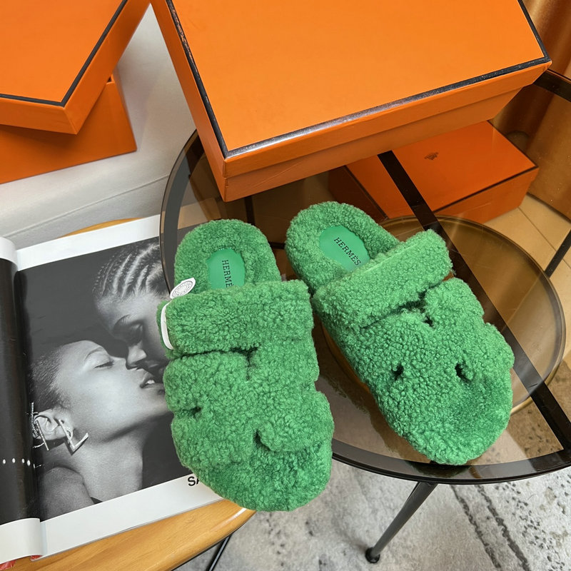 Hermes Wool Slippers SJH091327