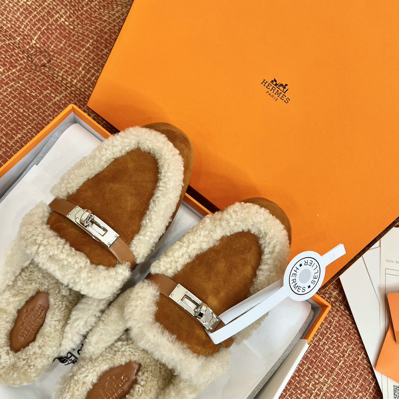 Hermes Wool Slippers SLH091301