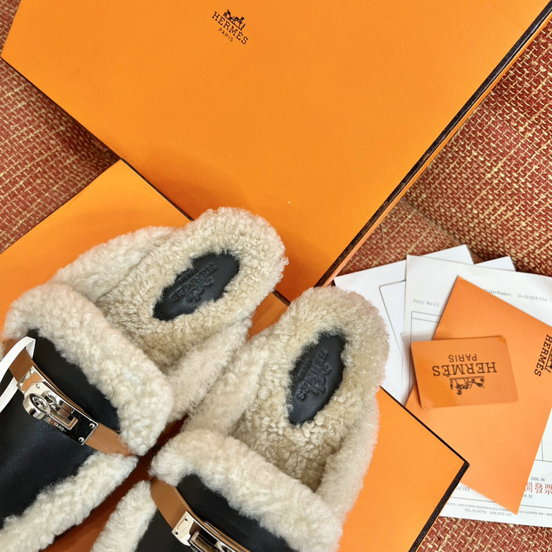 Hermes Wool Slippers SLH091302