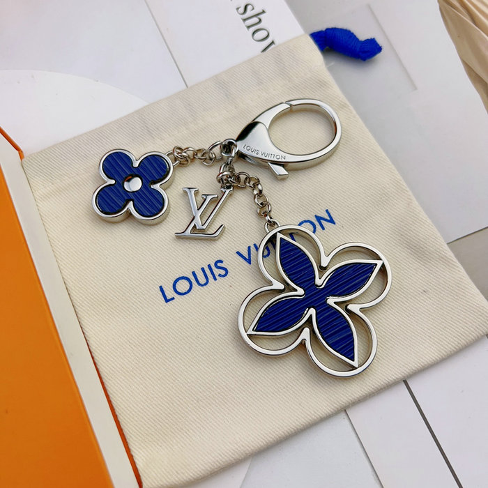 Lv Bag Charm Rimi Key Holder Blue M61013