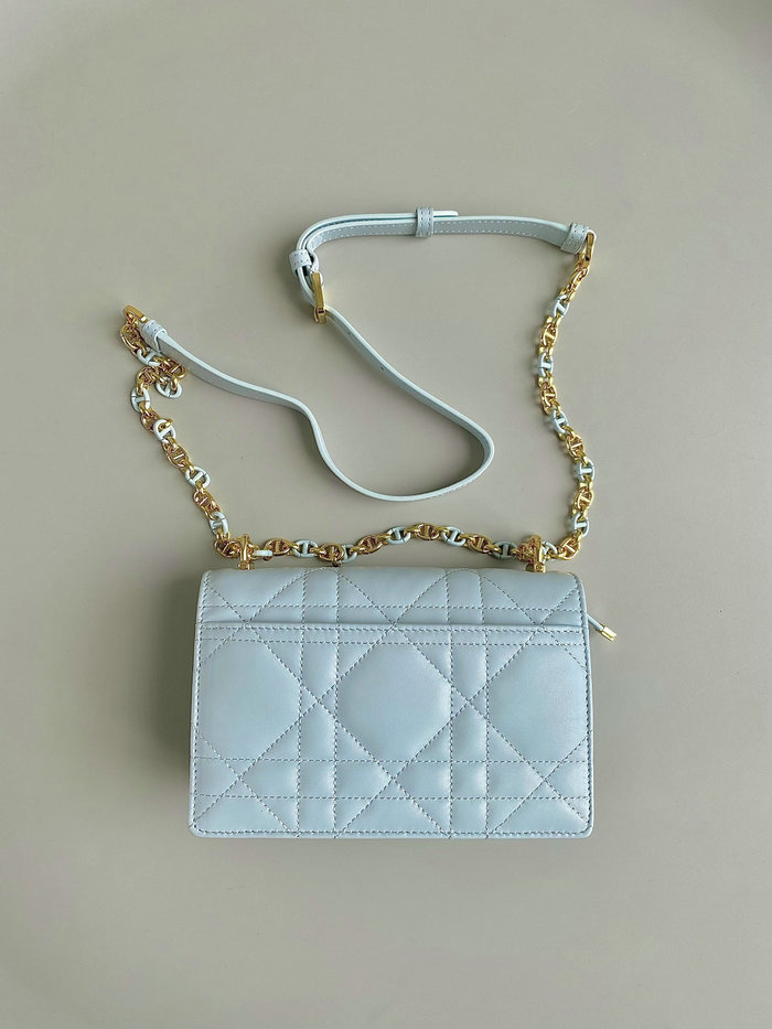 Miss Dior Caro Mini Bag Blue D6553