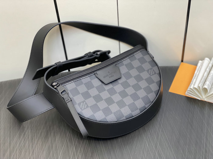 LV Damier Graphite Moon Crossbody M23835