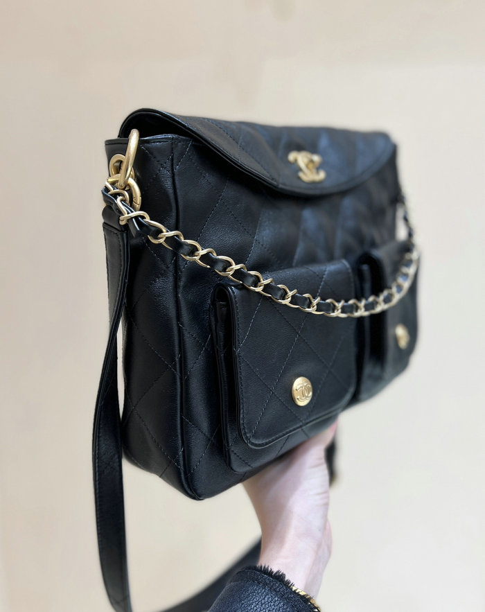 Chanel Large Hobo Bag Black AS4668