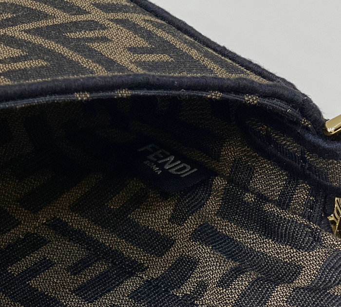 Fendi Mini Baguette Jacquard Bag F772