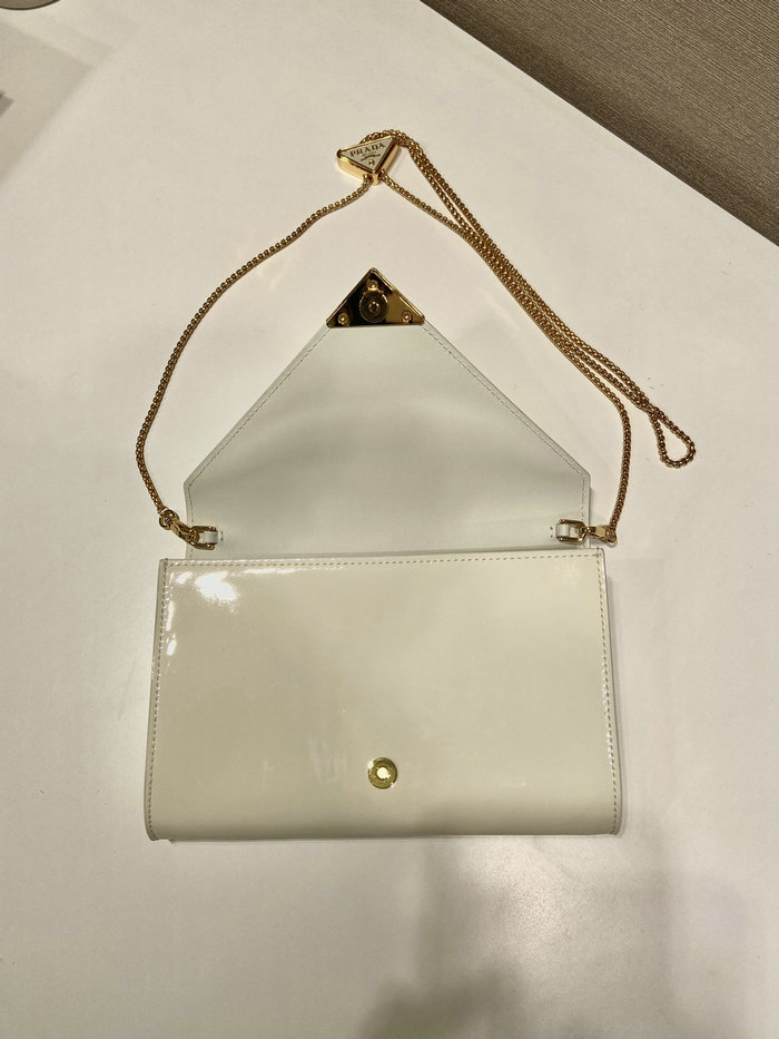 Prada Patent leather mini-bag White 1BP051