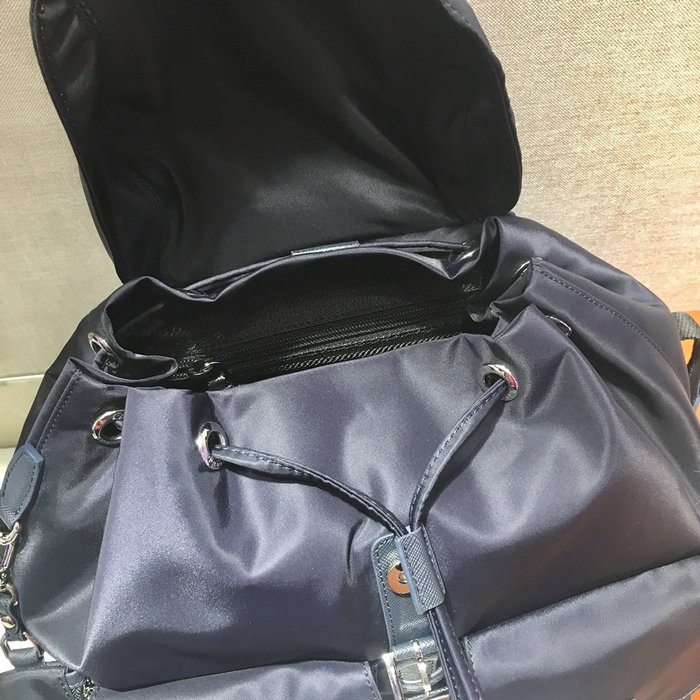 Prada Re-Nylon medium backpack Navy Blue 1BZ811