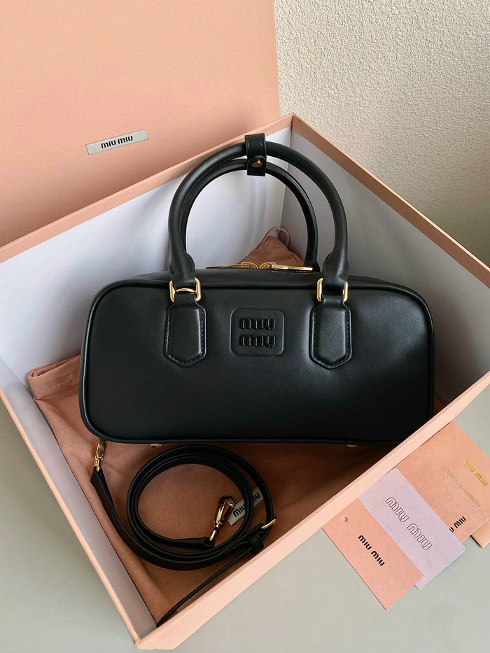 Miu Miu Arcadie leather bag Black 5BB148