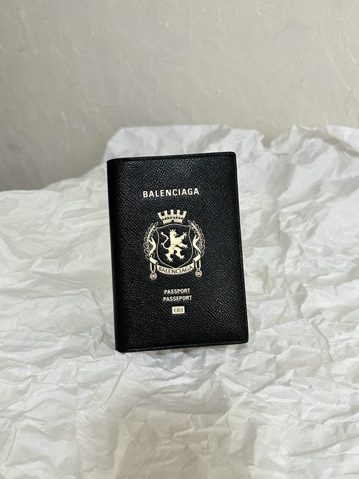 Balenciaga Passport Holder Black B787742