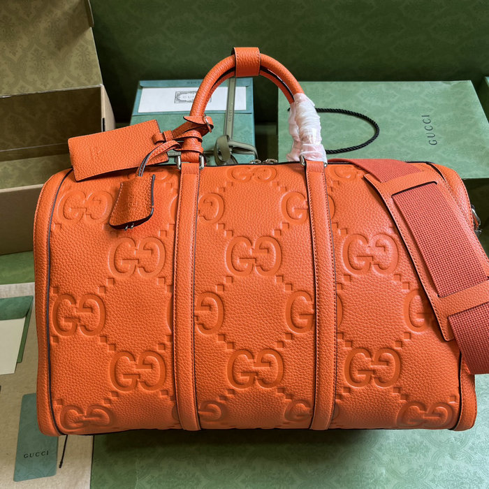 Gucci Jumbo GG Small Duffle Bag Orange 725282