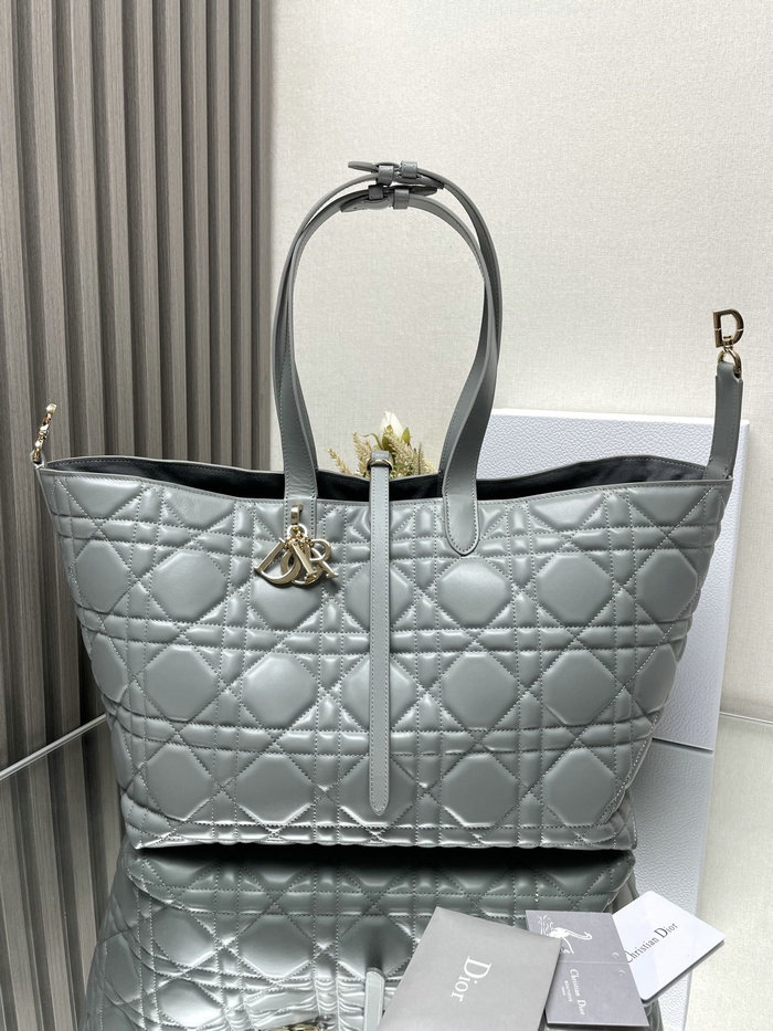 Large Dior Toujours Bag Stone Grey M3319