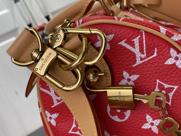 Louis Vuitton Speedy P9 Bandouliere 25 Red M24423