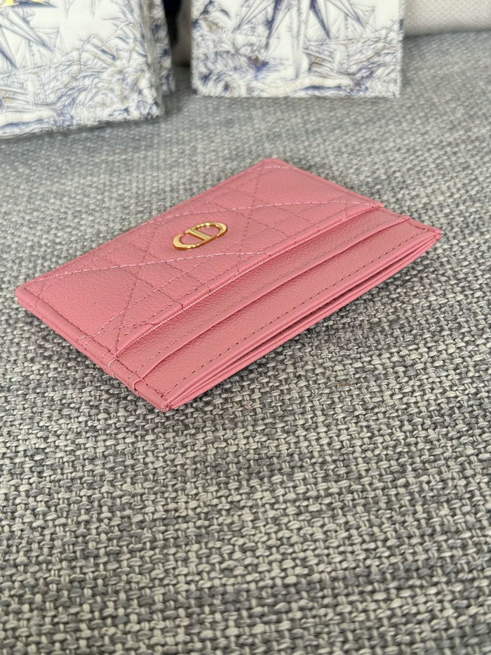 Dior Caro Freesia Card Holder Rose S5130