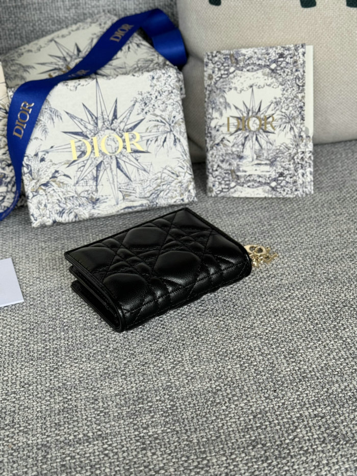 Lady Dior Lambskin Flap Card Holder S0011