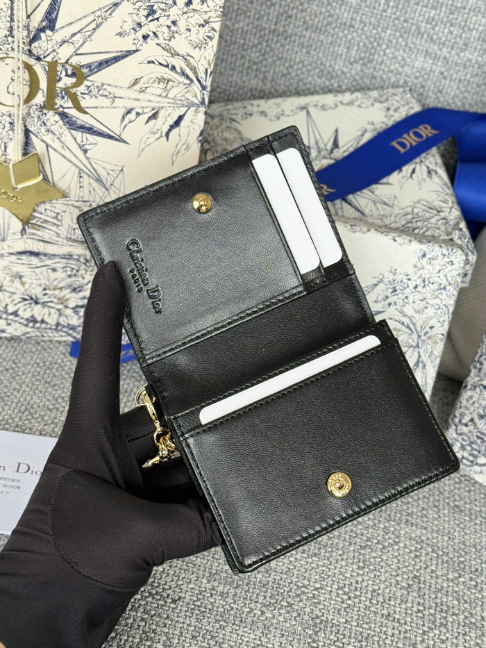 Lady Dior Lambskin Flap Card Holder S0011