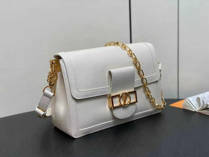 Louis Vuitton Dauphine Soft MM White M25209