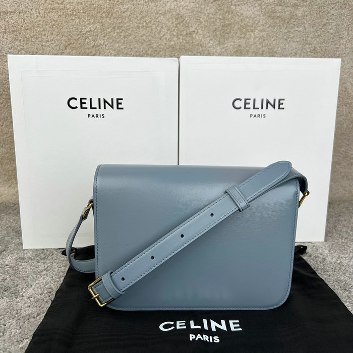 Celine Medium Triomphe Bag Blue Cl35023