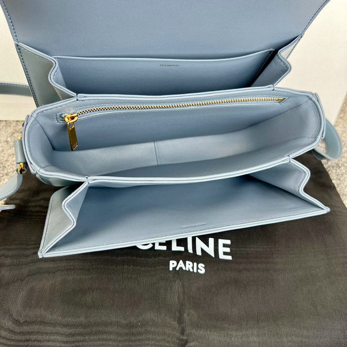 Celine Medium Triomphe Bag Blue Cl35023