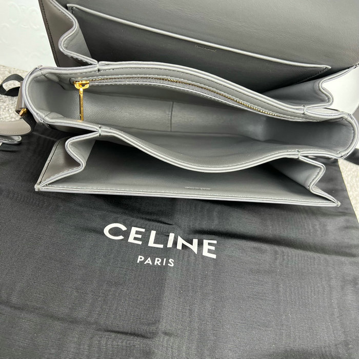 Celine Medium Triomphe Bag Dark Grey Cl35023