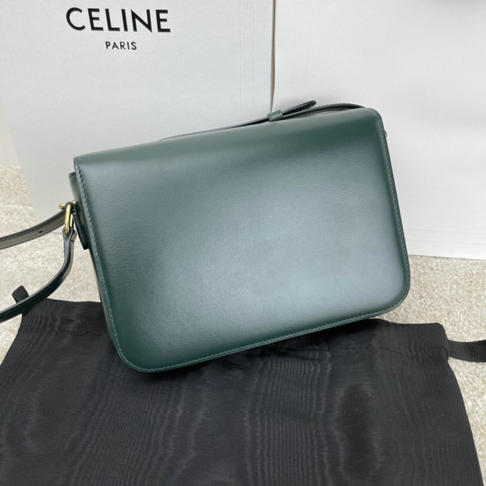 Celine Medium Triomphe Bag Green Cl35023