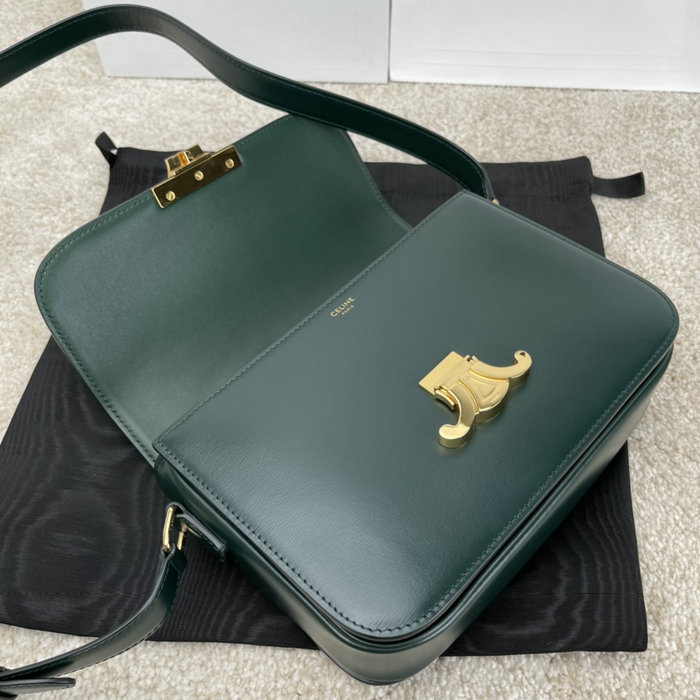 Celine Medium Triomphe Bag Green Cl35023