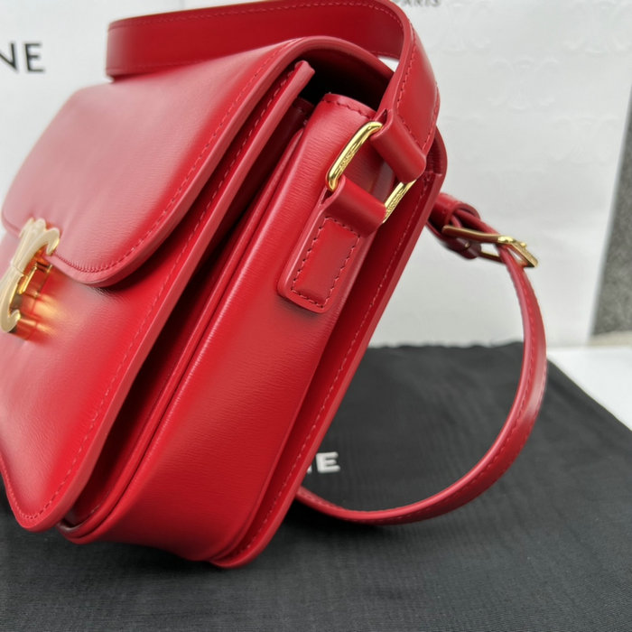 Celine Medium Triomphe Bag Red Cl35023