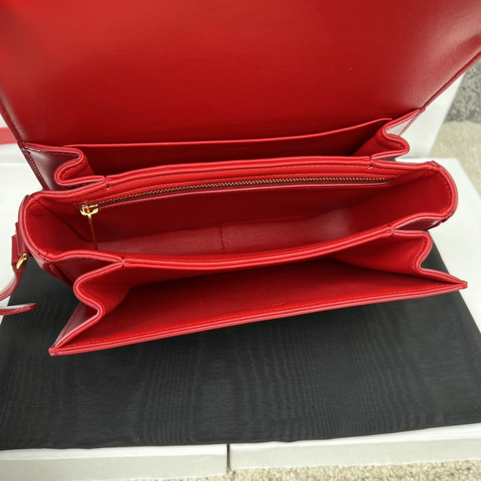 Celine Medium Triomphe Bag Red Cl35023