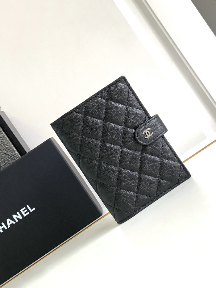 Chanel Grain Calfskin Passport Holder AP0430