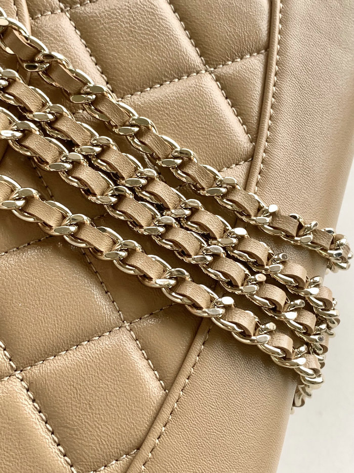 Chanel Mini 31 Clutch With Chain Beige AS3656