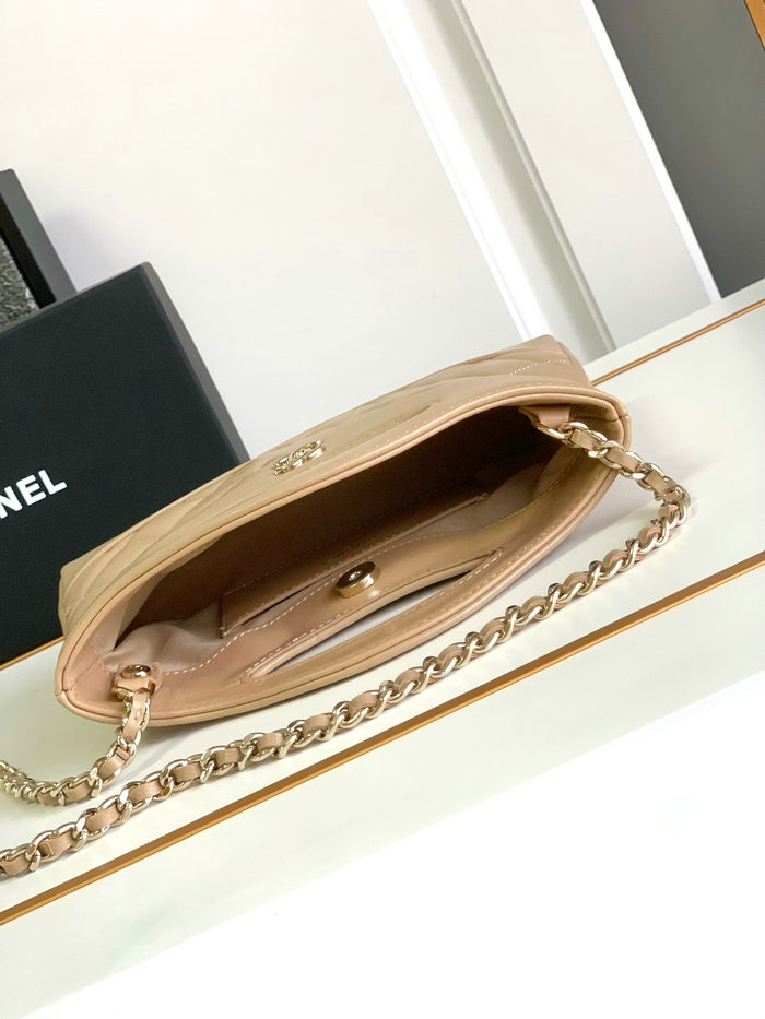 Chanel Mini 31 Clutch With Chain Beige AS3656