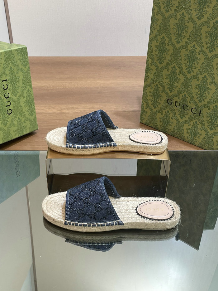 Gucci Denim Slippers MSG043003