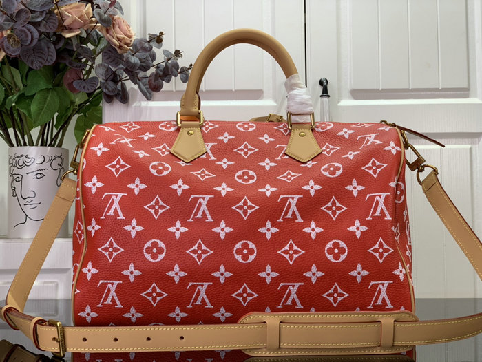 LOUIS VUITTON SPEEDY P9 BANDOULIERE 40 Red M24419