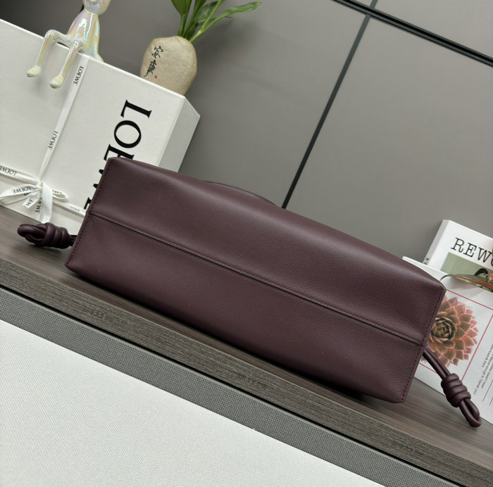 Loewe Large Flamenco Clutch Burgundy L62350