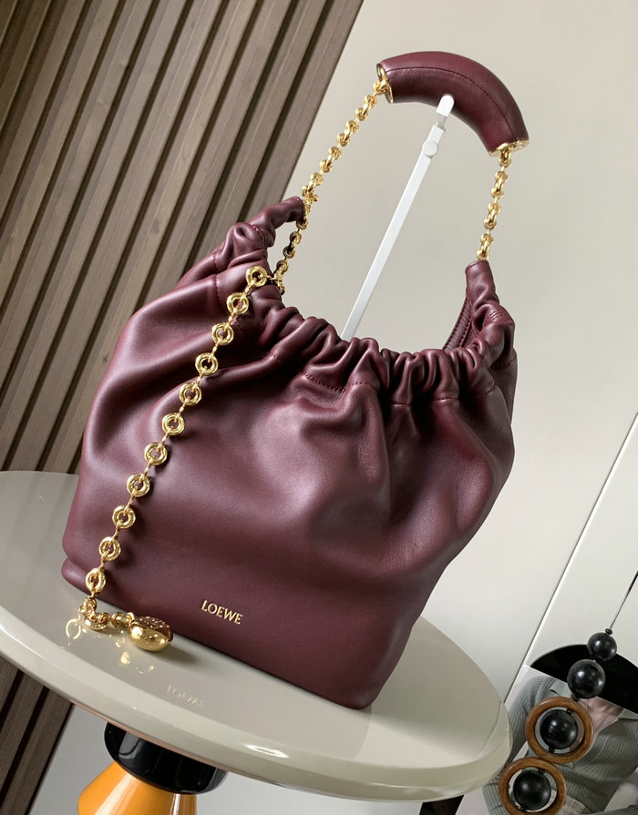 Loewe Small Squeeze bag Burgundy 652329