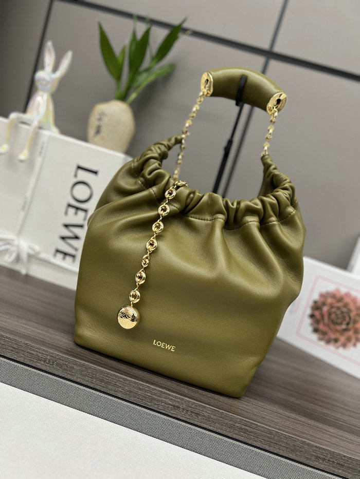 Loewe Small Squeeze bag Olive 652329