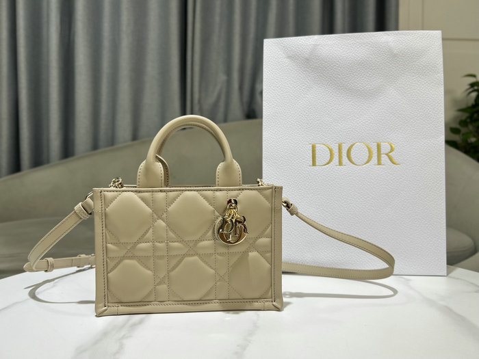 Mini Dior Book Tote Beige S5573