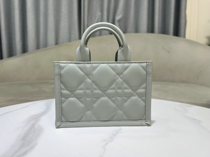 Mini Dior Book Tote Stone Grey S5573