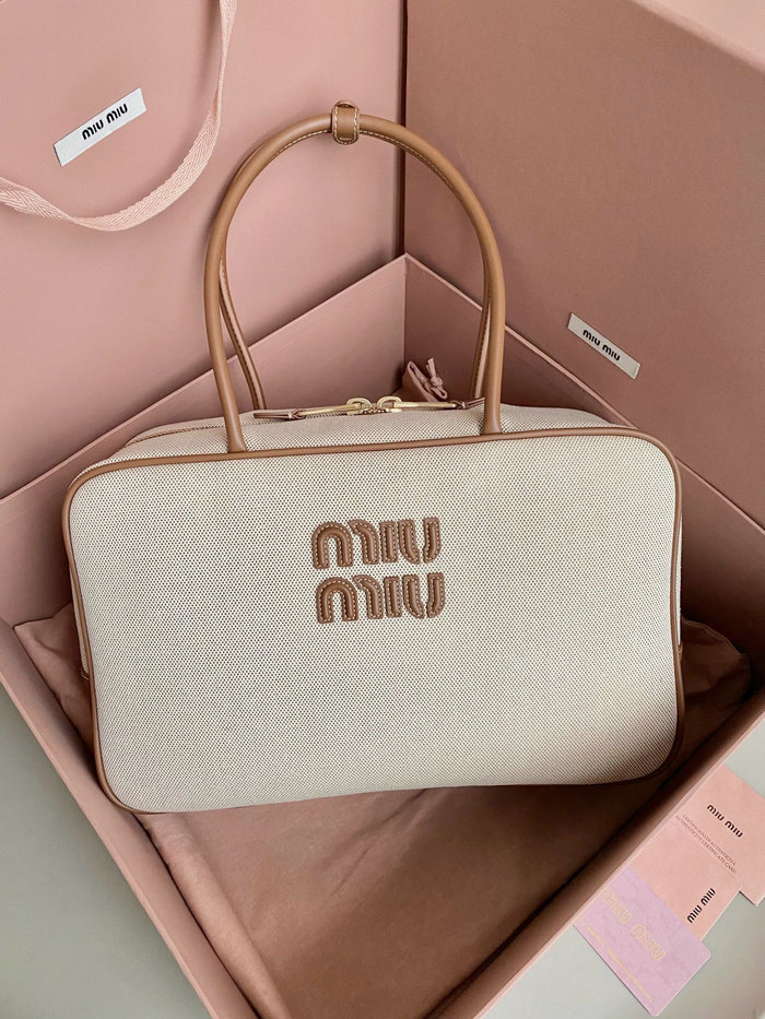 Miu Miu Canvas Top-handle Bag 5BB117