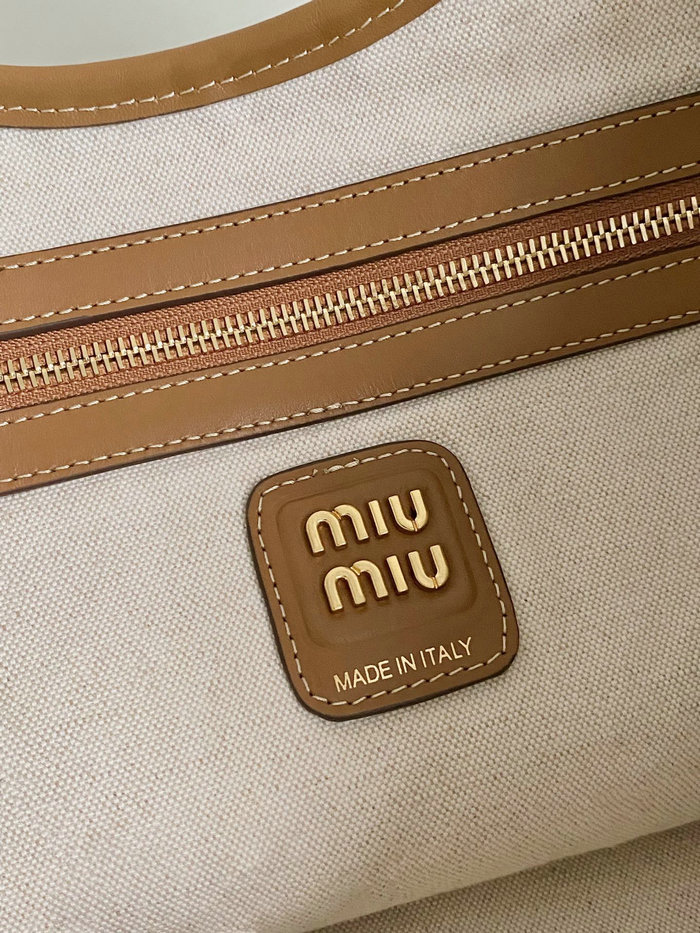 Miu Miu Ivy Canvas Tote Bag 5BG231