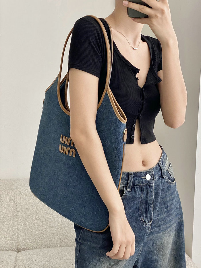 Miu Miu Ivy Denim Tote Bag 5BG231