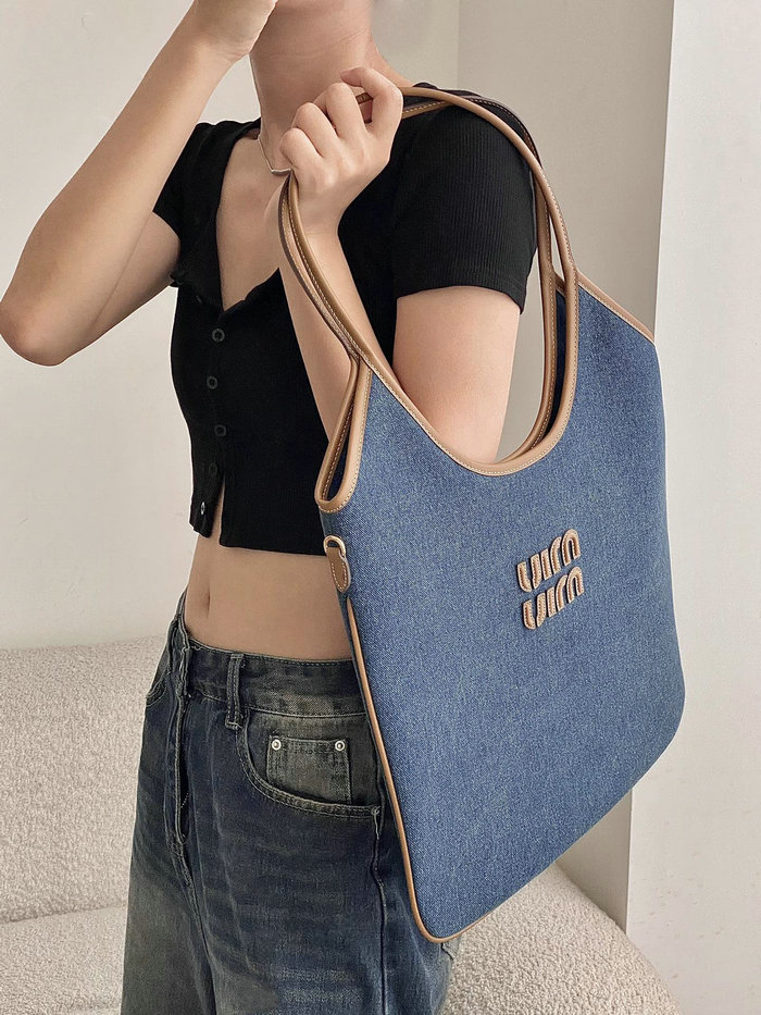 Miu Miu Ivy Denim Tote Bag 5BG231