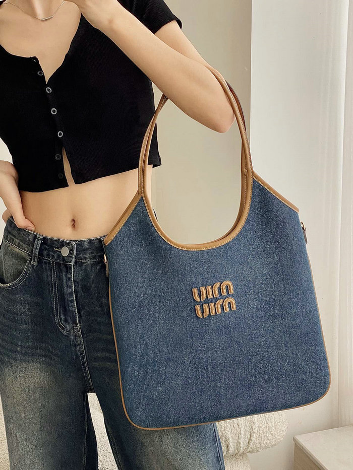 Miu Miu Ivy Denim Tote Bag 5BG231