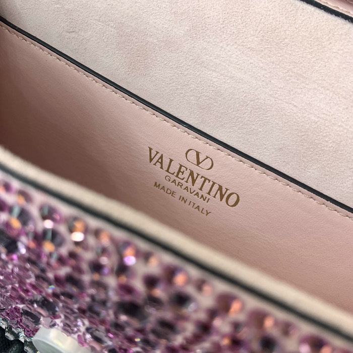 Valentino Small Loco Shoulder Bag Pink V5013