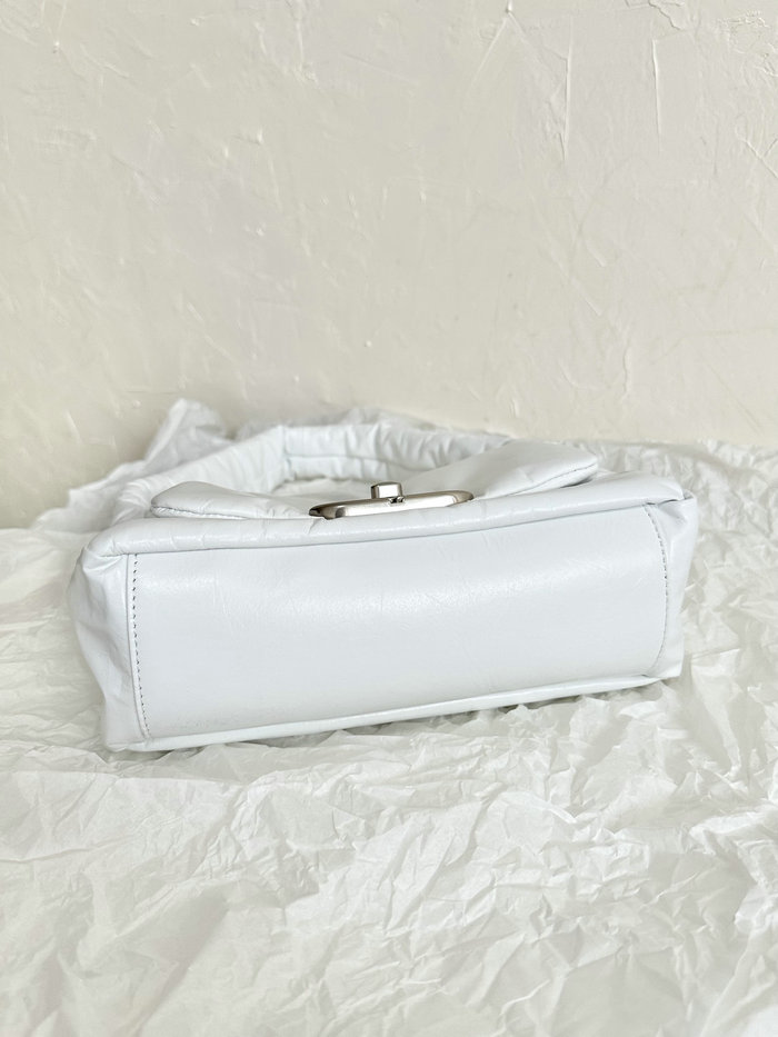 Balenciaga Monaco Small Sling Bag White B787896