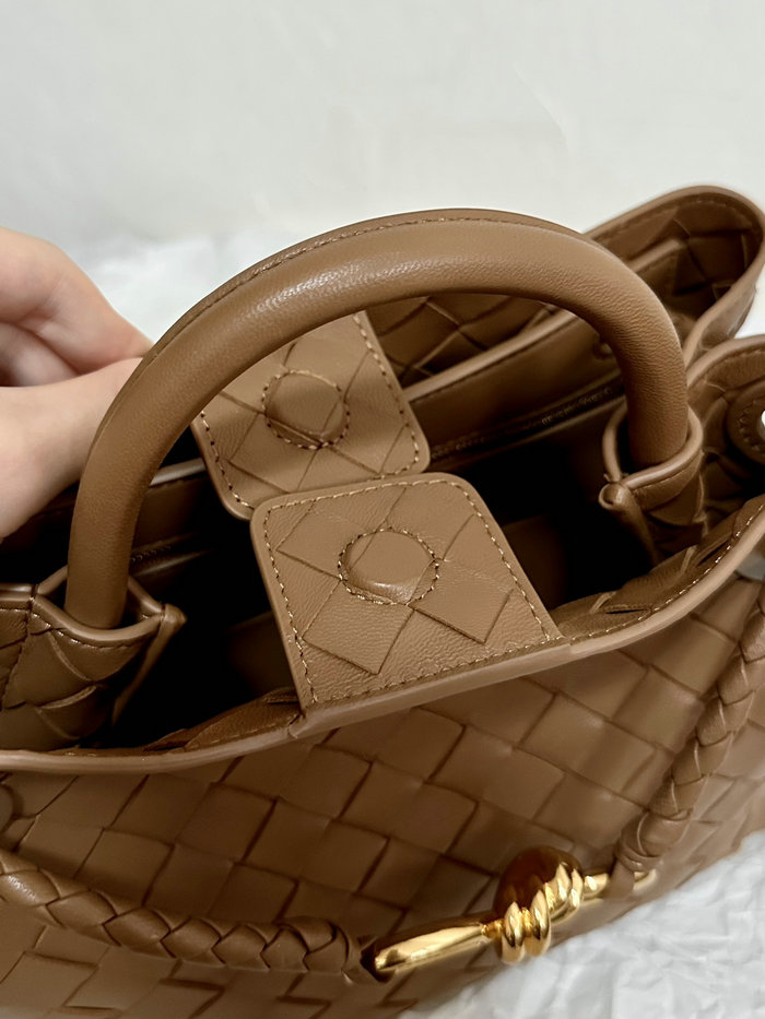 Bottega Veneta Small Andiamo Tote Bag Brown B74356