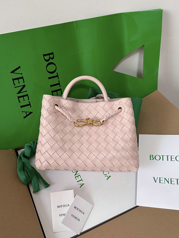 Bottega Veneta Small Andiamo Tote Bag Pink B74356