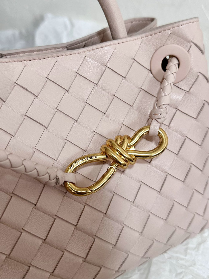 Bottega Veneta Small Andiamo Tote Bag Pink B74356